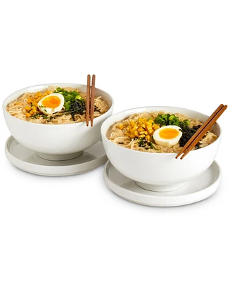 Infuse Asian 8-Pc. Ceramic Ramen Bowl & Accessories Set