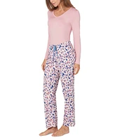 Hue Women's Leo Swirl Printed High-Rise Pajama Pants