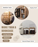 Sugift 2 Cubes Stackable Bookcase for Living Room and Study