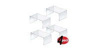 Azar Displays Clear Acrylic Riser Pedestal Display 12"W x 6"D x 6"H, 4