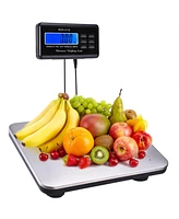 Yescom 660lbs Lcd Ac Digital Floor Bench Scale Postal Platform Shipping 300KG Weigh