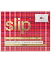 Slip 3-Pc. Pure Silk Queen Pillowcase & Scrunchie Set - Rosemary