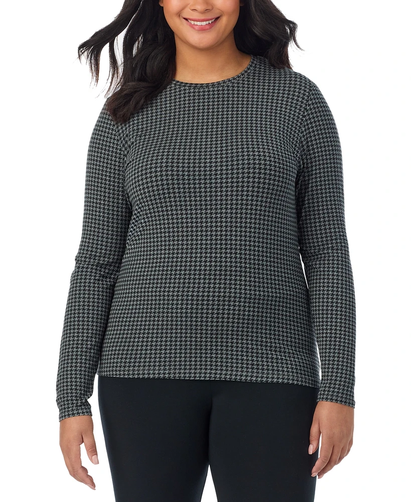 Cuddl Duds Plus Softwear Long-Sleeve Crewneck Top