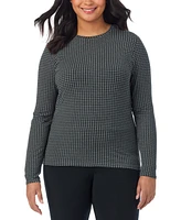 Cuddl Duds Plus Softwear Long-Sleeve Crewneck Top