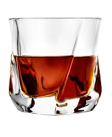 JoyJolt Aurora Whiskey Glasses, Set of 2