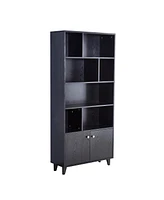 Streamdale Furniture 68" Bookcase With 2 Doors, Bookshelf