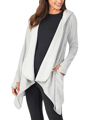 Cuddl Duds Women's Fleecewear Stretch Hooded Wrap