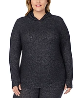 Cuddl Duds Plus SoftKnit Long-Sleeve Tunic Hoodie