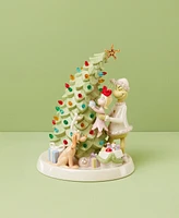 Lenox Grinch Decorates the Christmas Tree Led Figurine