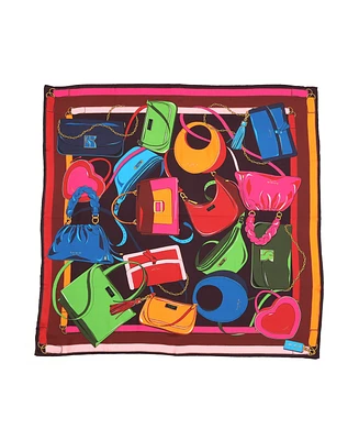 Kate Spade New York Women's Bag Print Silk Square Scarf