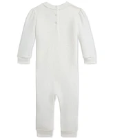 Polo Ralph Lauren Baby Bear Fleece Coverall