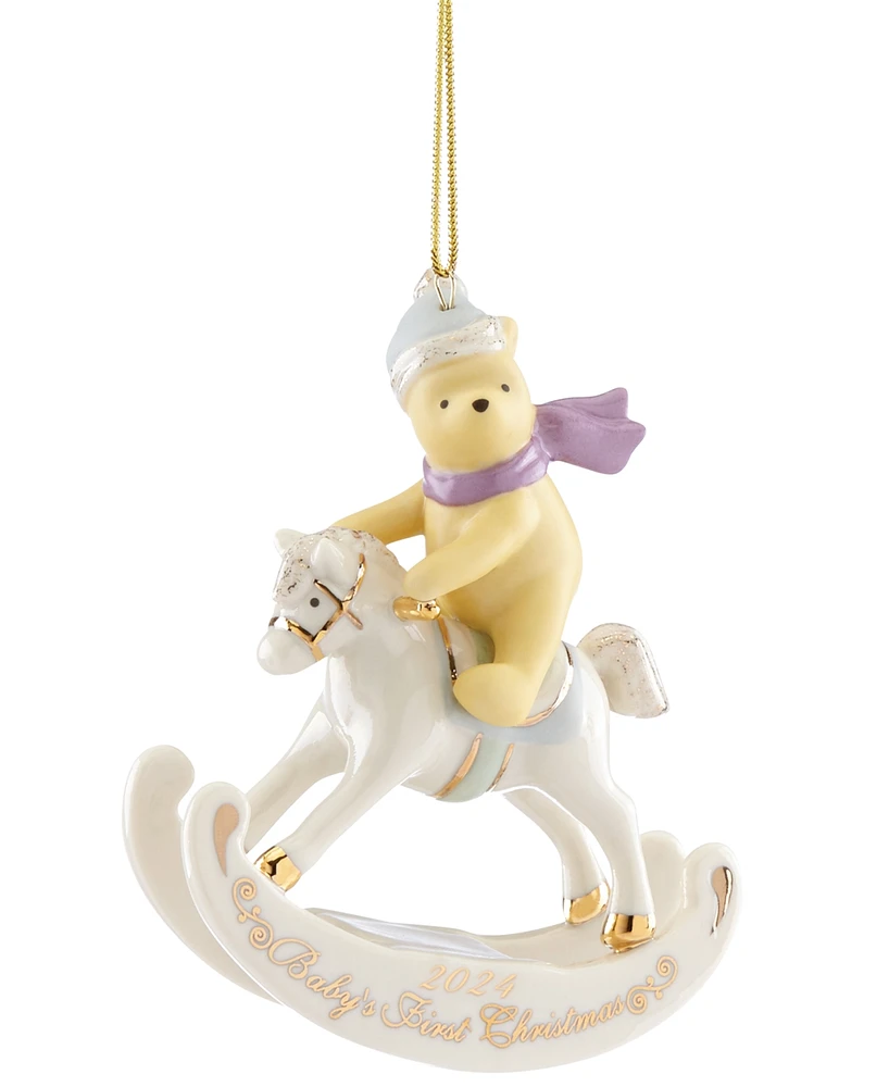 Lenox 2024 Winnie the Pooh Baby's 1st Christmas Ornament