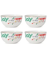 Lenox Snoopy Christmas All Purpose Bowls, Set of 4