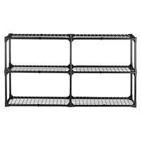 Simplie Fun 2-Pack 3-Tier Wire Storage Shelves with Covers