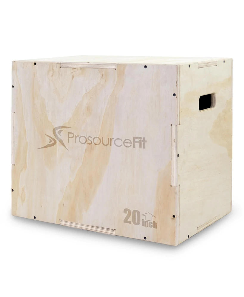 ProsourceFit 3-in-1 Wood Plyometric Jump Box