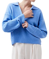 French Connection Women's Vhari Collared Long-Sleeve Sweater
