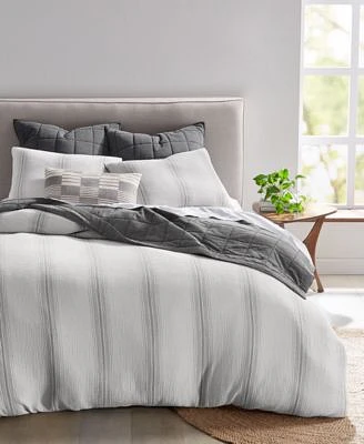 Oake Artisanal Stripe Duvet Cover Set Exclusively At Macys