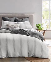 Oake Artisanal Stripe Duvet Cover Set Created For Macys