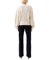 French Connection Women's Layon Jini Braided Sweater