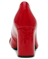 Anne Klein Women's Bentley Buckle Block Heel Pumps