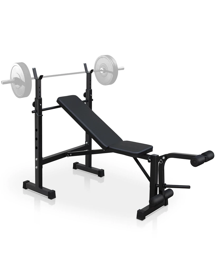 Streamdale Furniture Adjustable Olympic Weight Bench Stable, Durable, Versatile, Foldable