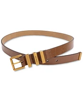 Michael Kors Women's Gold-Tone Leather Belt