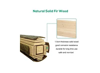 Streamdale Furniture 3 Tier Raised Garden Bed Kit Wooden Planter Box Heavy Duty Solid Fir Wood