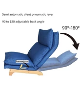 Simplie Fun Lazy Sofa Balcony Leisure Chair Bedroom Sofa Chair Foldable Reclining Chair Leisure Single