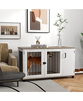 Streamdale Furniture Multifunctional Dog Crate Side Table, Storage Cabinet, Haven for Pets