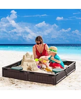 Streamdale Furniture Quattro PlayZone Sandbox Four-Seat Fun and Comfort for Toddlers