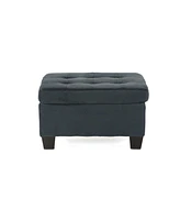 Streamdale Furniture Tufted Waffle Stitch Sectional Ottoman for Comfort and Style