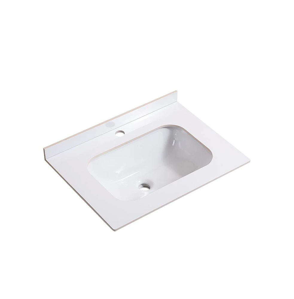 Simplie Fun 24" Ceramic Vanity: Modern Elegance for Bathrooms