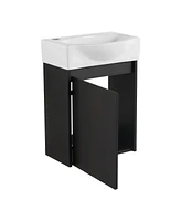 Streamdale Furniture 16" Compact Bathroom Vanity: Space-Saving Solution for Small Spaces