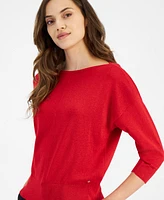 Tommy Hilfiger Women's Boat-Neck Dolman-Sleeve Sweater