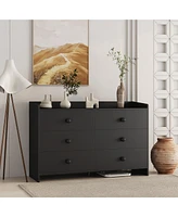 Streamdale Furniture Modern Minimalist 6-Drawer Dresser with Ample Storage