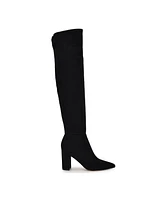 Nine West Women's Miykah Pointy Toe Over the Knee Boots