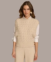 Donna Karan New York Women's Cable-Knit Sweater Vest