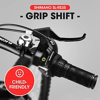 Streamdale Furniture 20" Kids' Mountain Bike, 7-Speed, Disc Brake, Suspension