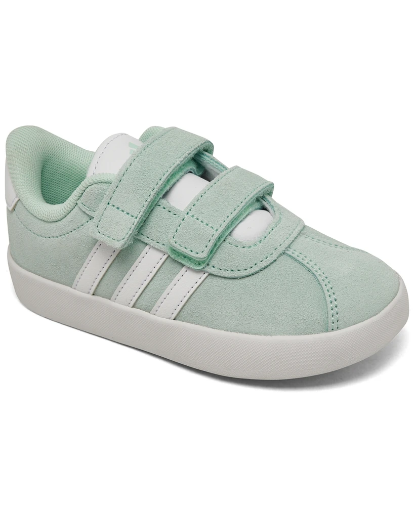 Adidas Toddler Girls Vl Court 3.0 Fastening Strap Casual Sneakers from Finish Line