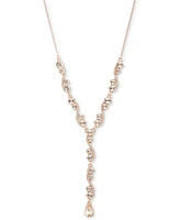 Givenchy Crystal Lariat Necklace, 16" + 3" extender