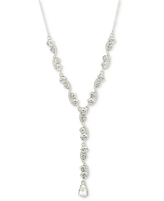 Givenchy Crystal Lariat Necklace, 16" + 3" extender