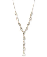 Givenchy Crystal Lariat Necklace, 16" + 3" extender