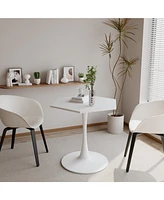 Streamdale Furniture Modern Hexagonal Coffee Table with Mdf Top and Metal Base