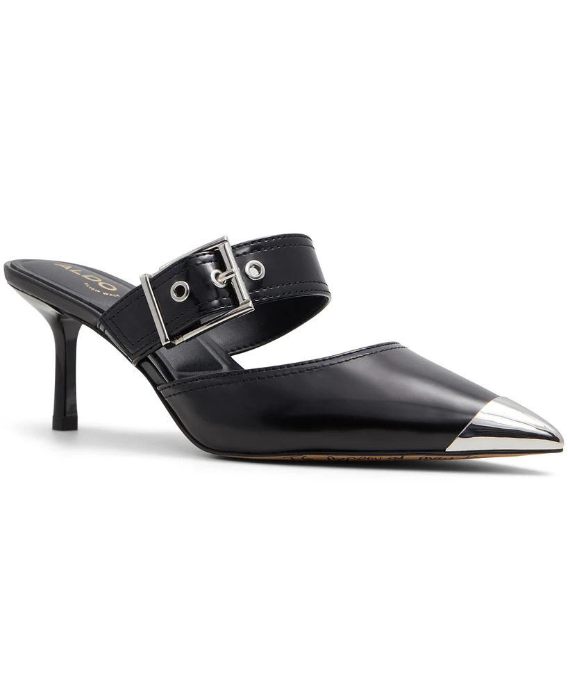 Aldo Women's Gretla Cap-Toe Buckled-Strap Mules