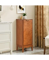 Streamdale Furniture Bathroom Floor & Linen Cabinet, Adjustable Shelves