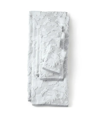 Lands' End Cotton Sculpted Bath Towel