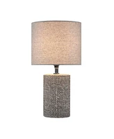 Streamdale Furniture Bayard Embossed Ceramic Table Lamp