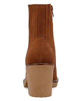 Mia Women's Harlow Lug-Sole Block-Heel Chelsea Booties