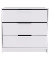 Kaia 3 Drawers Dresser, Superior Top