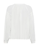 Olsen Women's 100% Viscose Collarless Blouse